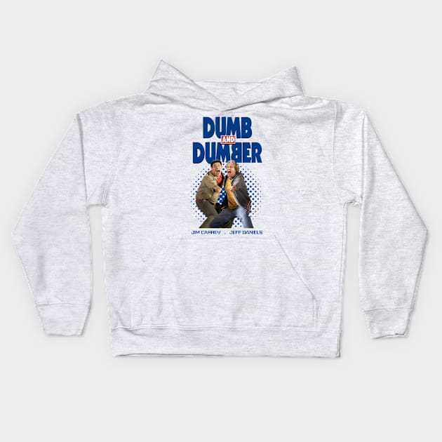 dumb dumber comedy Kids Hoodie by NelsonPR